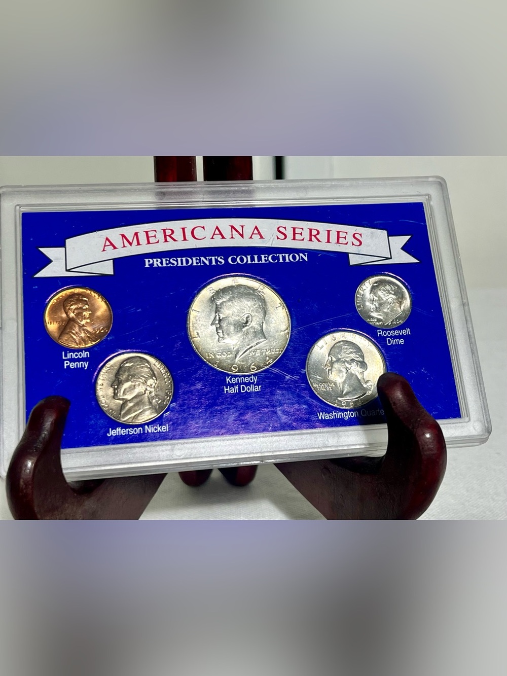 Americana Series Presidents Collection Coin Set - Blue Display